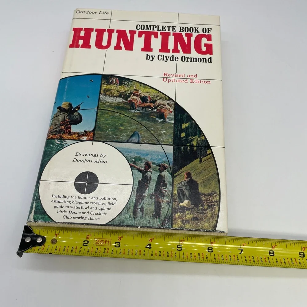 Outdoor Life Complete Book of Hunting Clyde Ormond Hardcover 1976 Illustrated DJ